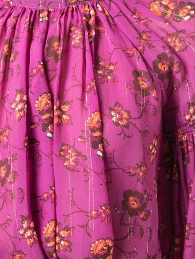 Shop Ulla Johnson Floral Print Blouse In Pink