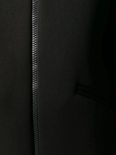 Shop Herno Stripe Trim Coat - Black