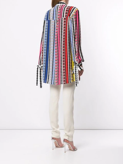 Shop Mary Katrantzou Striped Shirt In Multicolour