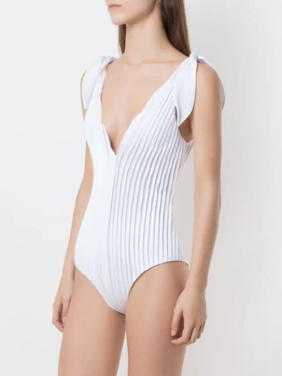 Shop Adriana Degreas X Cult Gaia Textured Swimsuit In White