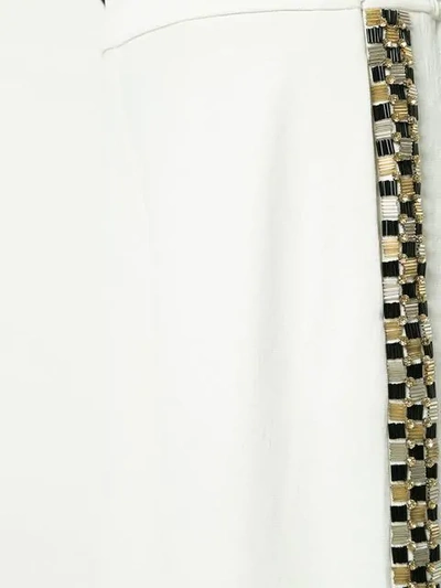 Shop Layeur Palazzo Trousers In White