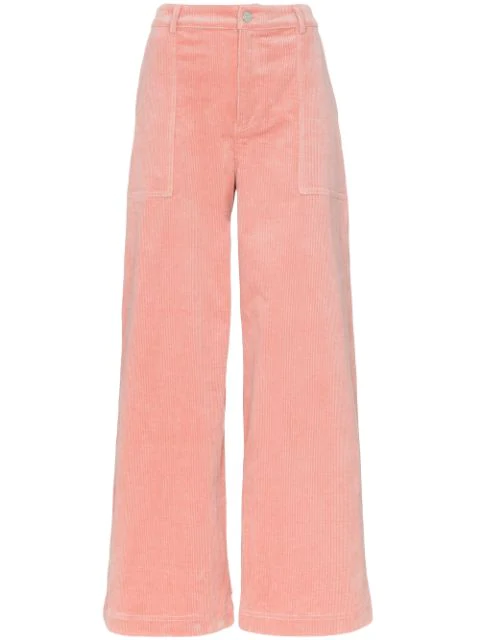 corduroy trousers pink