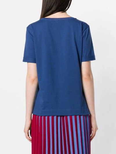 Shop Fendi Bag Bugs T-shirt In Blue