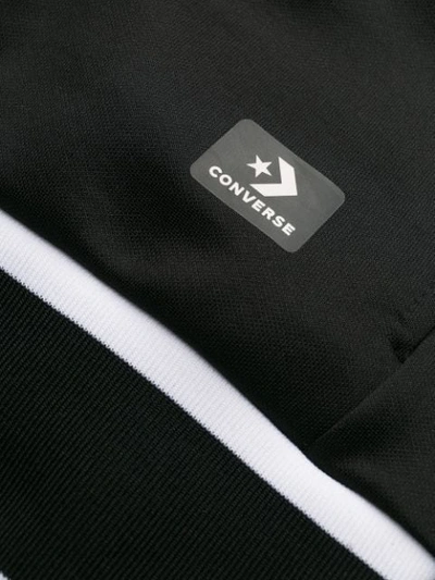 Shop Converse Contrast Trim Jacket In Black
