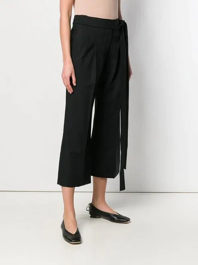 Shop Haider Ackermann Cropped Trousers In Black