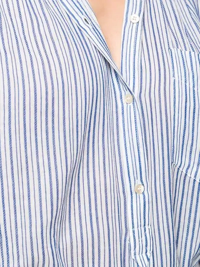Shop Isabel Marant Étoile Jada Pinstripe Shirt In Blue