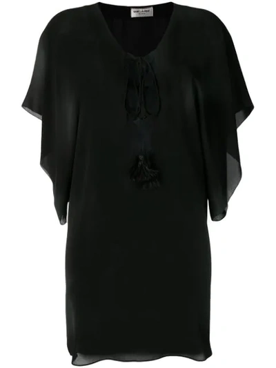 Shop Saint Laurent Beach Cover-up In Black