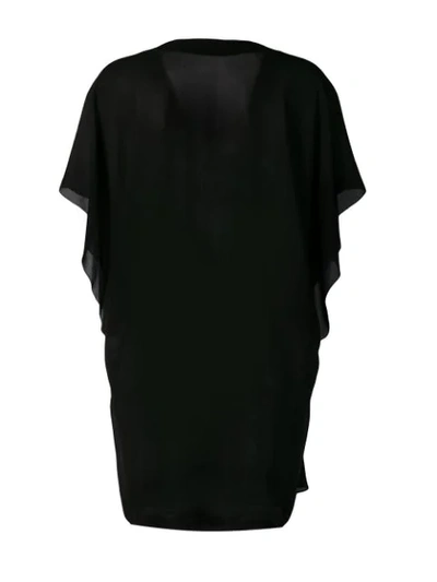 Shop Saint Laurent Beach Cover-up In Black