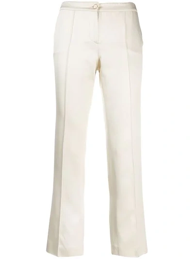 Pre-owned Chanel 2004 Cropped Trousers In Neutrals