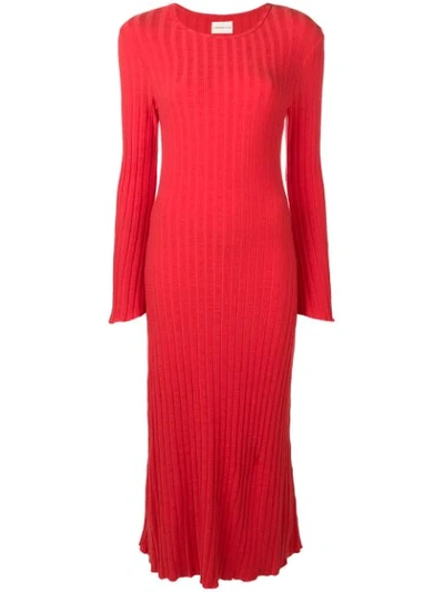 Shop Simon Miller Rib Knit Maxi Dress - Red