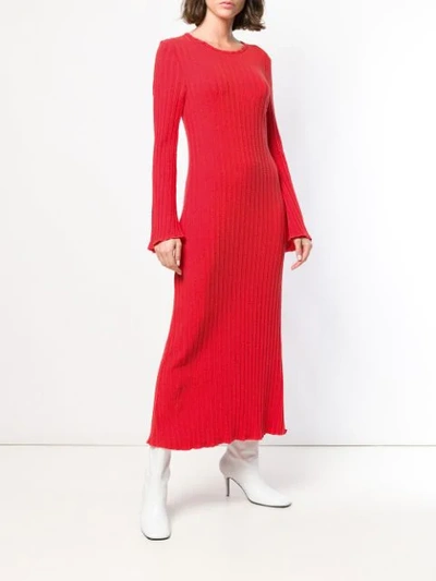 Shop Simon Miller Rib Knit Maxi Dress - Red