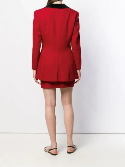 Pre-owned Moschino '90s Two-piece Suit In Red