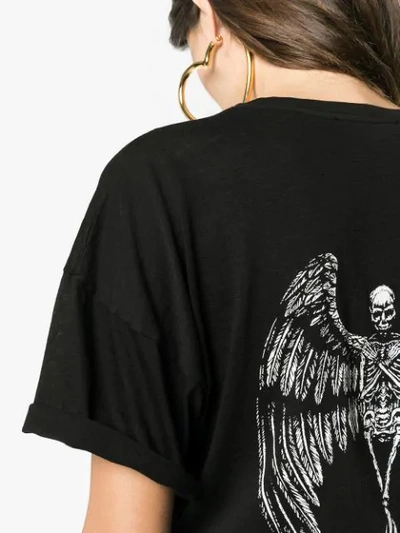 Shop Adaptation Skeleton City Of Angels Cotton And Cashmere Tee In Black