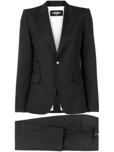 Shop Dsquared2 Classic Tailored Suit In Black