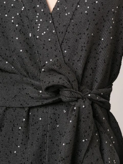 Shop Brunello Cucinelli Sequin Embellished Jacket In Black