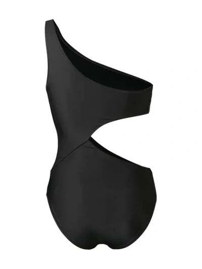 Shop Alberta Ferretti Sunday Cut-out Swimsuit In Black