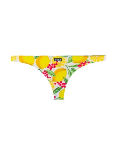 Shop Mc2 Saint Barth Naomi Bikini Bottoms In Yellow