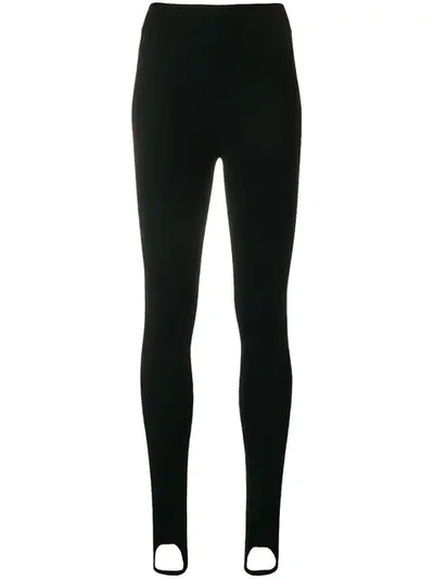 Shop Victoria Beckham Skinny-fit Stirrup Leggings In Black