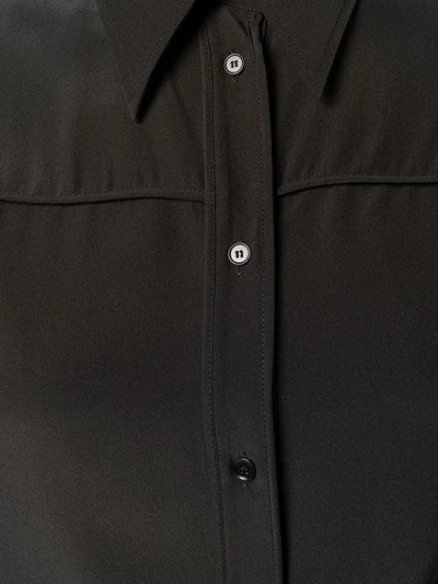 Shop Rochas Longsleeved Button Blouse In Black