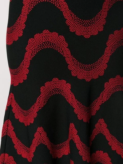 Shop Alexander Mcqueen Jacquard Knit Dress In Black
