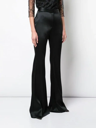 Shop Adam Lippes Flared Trousers In Black