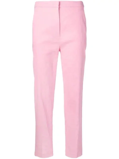 Shop Pinko Nuccia Cropped Trousers In Pink