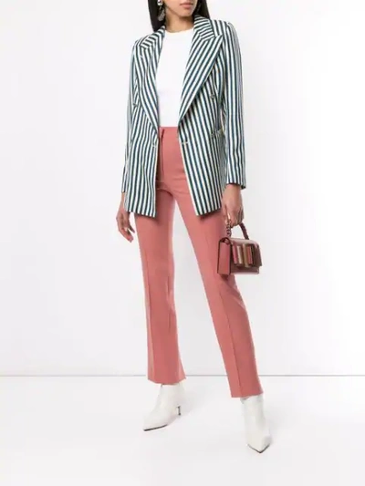 Shop Giuliva Heritage Collection Fitted Blazer Jacket In White