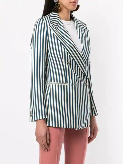 Shop Giuliva Heritage Collection Fitted Blazer Jacket In White