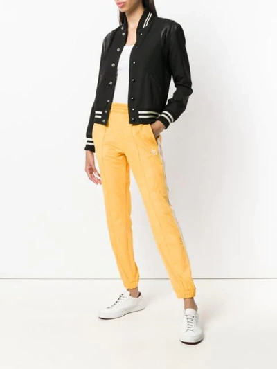 Shop Adidas Originals Adidas Cuffed Track Trousers - Yellow
