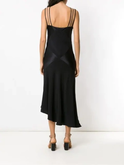 Shop Mara Mac Midi Silk Dress In Black