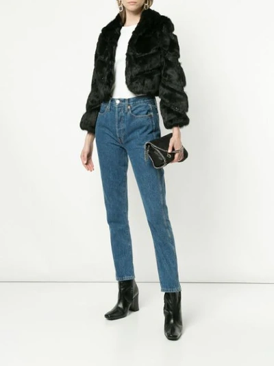 Shop Alberto Makali Cropped Fitted Jacket - Black