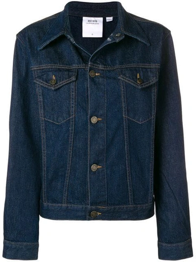 Shop Ck Jeans Classic Denim Jacket In Blue