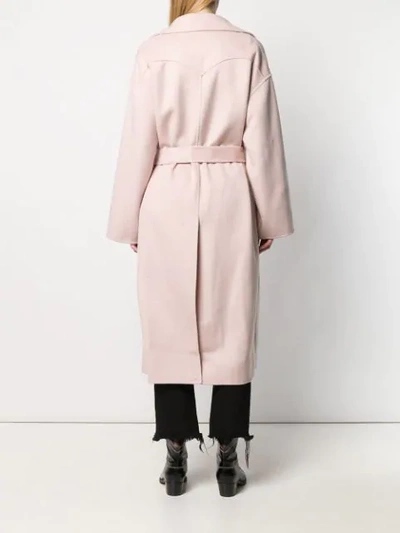 Shop Nanushka Alamo Robe Coat In Pink