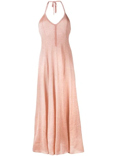 Shop Missoni Shimmer Flared Dress In Pink