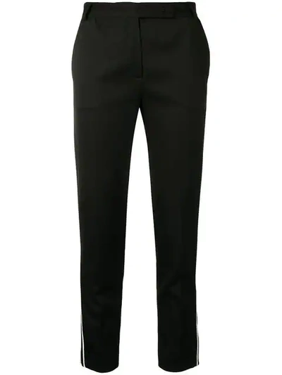 STYLAND SIDE-STRIPE TUXEDO TROUSERS - 黑色