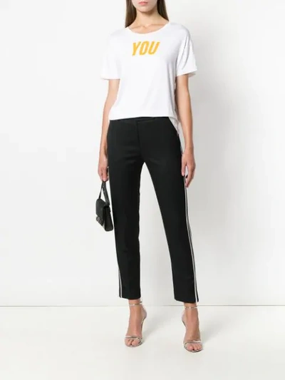 STYLAND SIDE-STRIPE TUXEDO TROUSERS - 黑色
