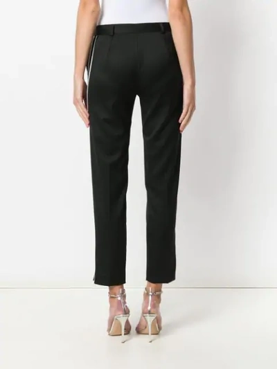STYLAND SIDE-STRIPE TUXEDO TROUSERS - 黑色