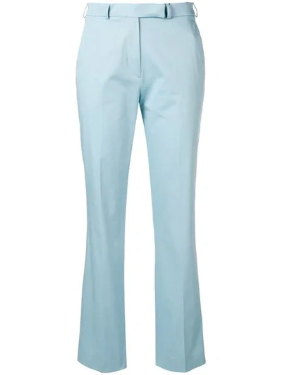 Shop Etro Slim-fit Trousers In Blue