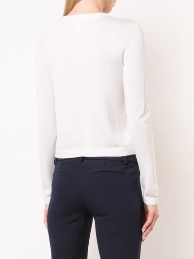 Shop Alice And Olivia Ruthy Jumper In White