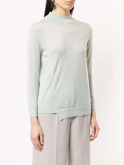 Shop Anteprima Asymmetrisches Pullover - Grün In Green