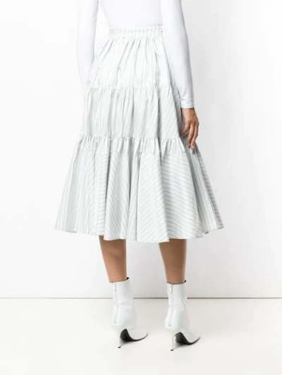 Shop Calvin Klein 205w39nyc Full Midi Skirt - White