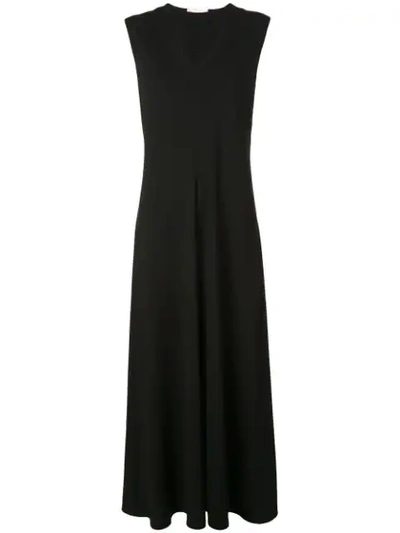 Shop The Row V-neck Maxi Dress In Black
