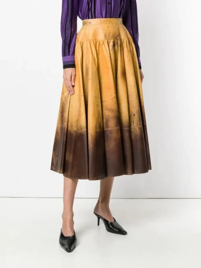 Shop Calvin Klein 205w39nyc Distressed Look Full Skirt In 858