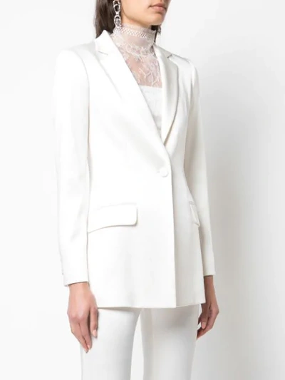 Shop Adam Lippes Blazer Jacket In White