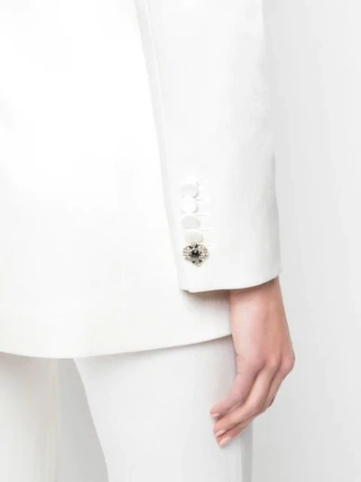 Shop Adam Lippes Blazer Jacket In White