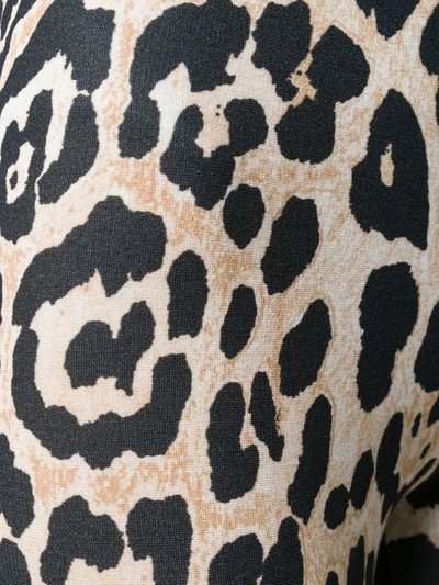 Shop Paco Rabanne Leopard Print Leggings In Brown