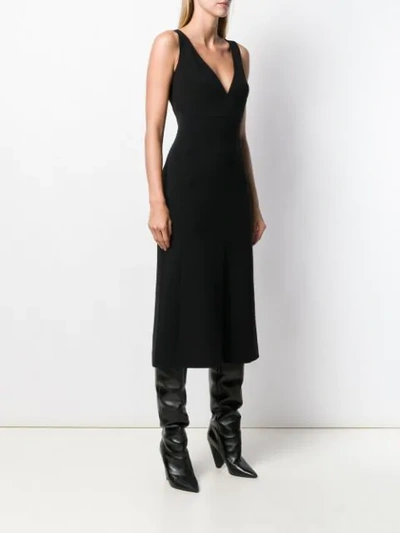 Dsquared2 Sleeveless Midi Dress In Black