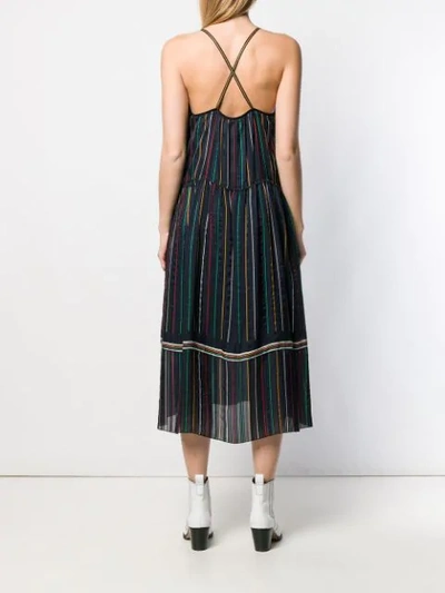 Shop Rag & Bone Austin Striped Midi Dress In Blue