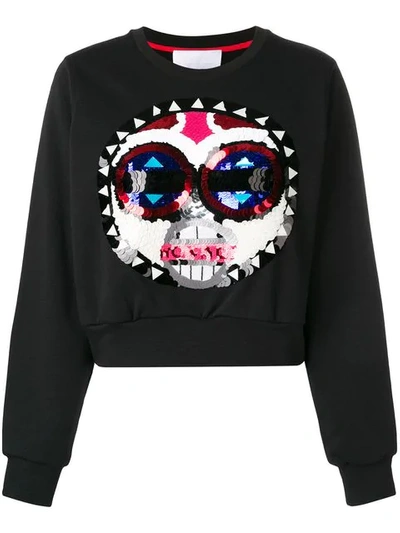 Shop No Ka'oi Sequin Sweatshirt In Black