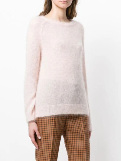 Shop Luisa Cerano Long-sleeve Fitted Sweater - Pink